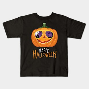 Jack-O-Lantern Pumpkin Happy Halloween Kids T-Shirt